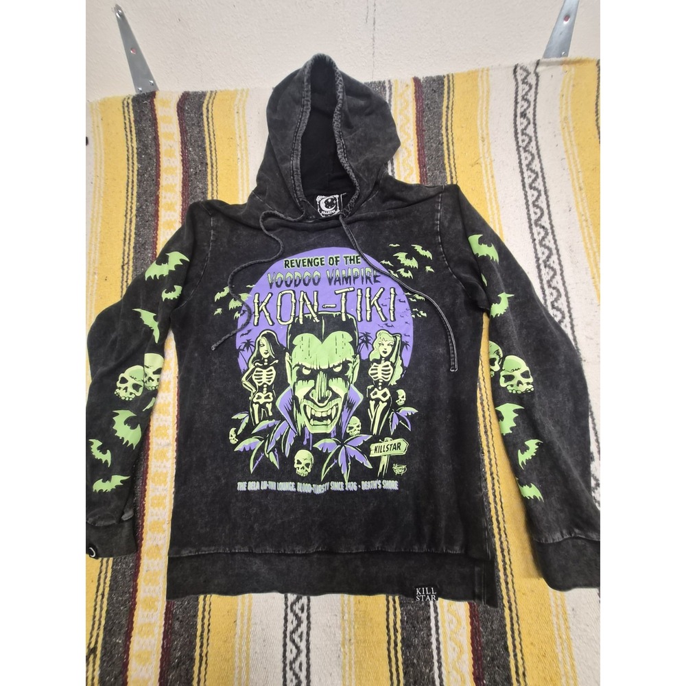 Killstar Kon Tiki Voodoo Vampires Hoodie Size XL